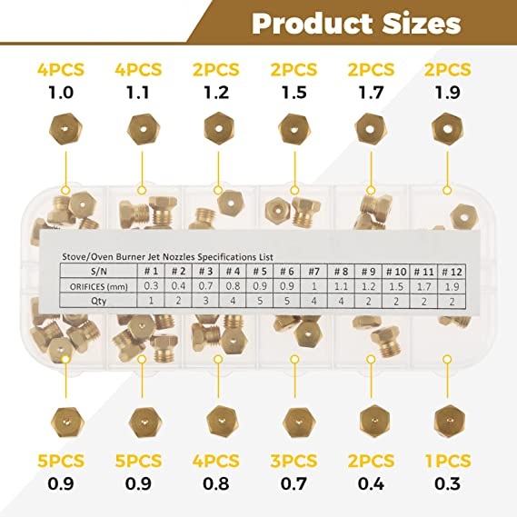 36Pc LP Propane Natural Gas Bu - Steam Wand Tip ulasan dan harga
