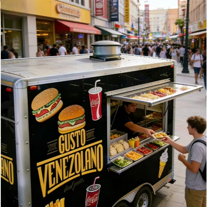 Square-shaped Restaurant Equip - Coffee Van Equipment ulasan dan harga