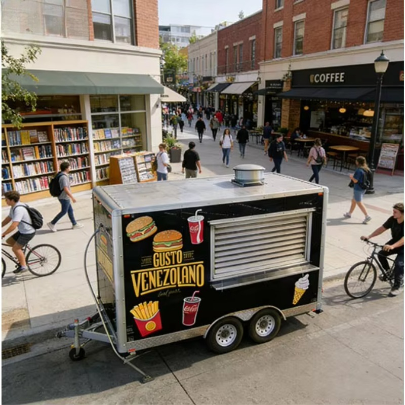 Square-shaped Restaurant Equip - Coffee Van Equipment ulasan dan harga