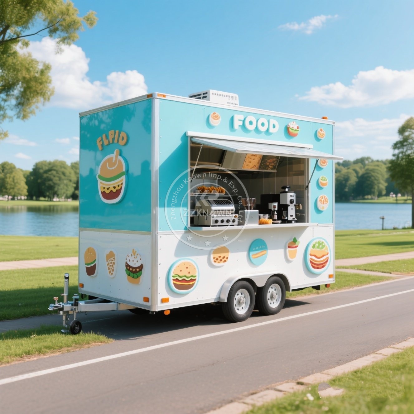 Food Trailer Truck Ice Cream C - Coffee Van Equipment ulasan dan harga