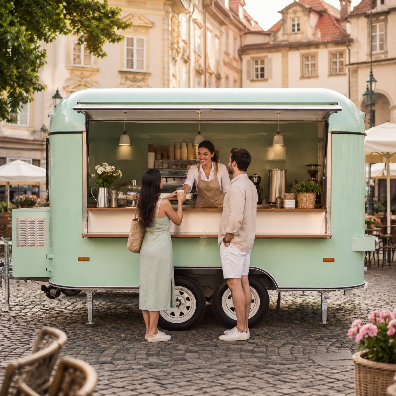 Food Truck Mobile with Kitchen - Coffee Van Equipment ulasan dan harga