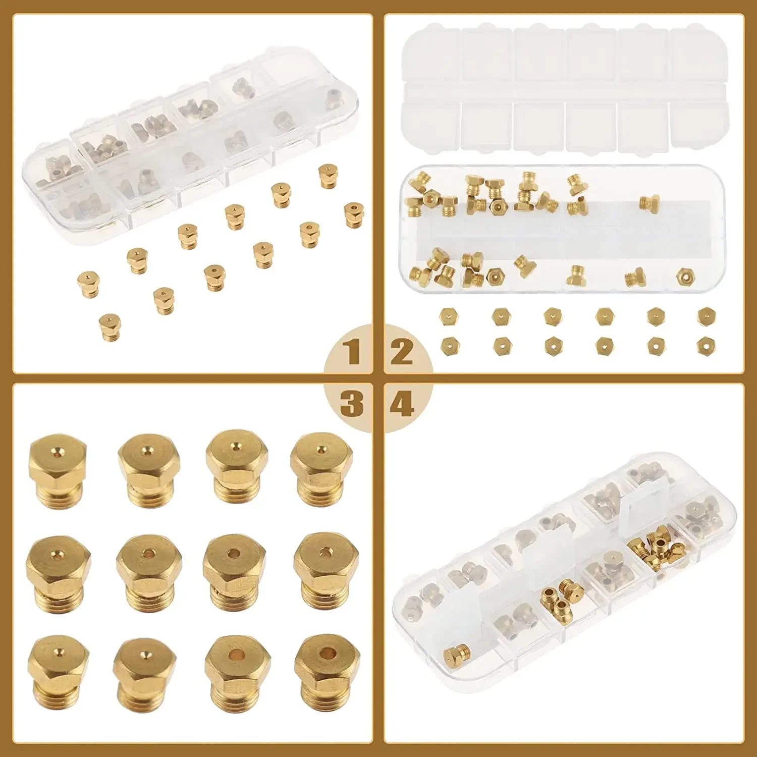 36pcs/1box Solid Brass LP Gas  - Steam Wand Tip ulasan dan harga