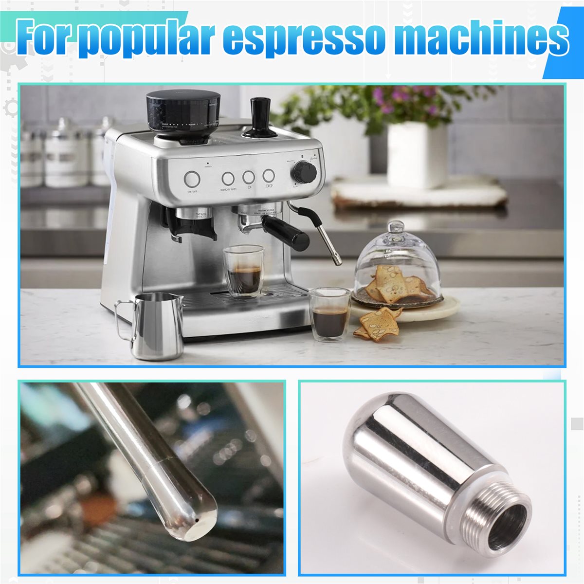 Coffee Milk Foam Steam Wand Ti - Steam Wand Tip ulasan dan harga